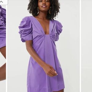 TUCKERNUCK X HYACINTH HOUSE Purple Tinsley Mini cocktail event Dress EUC S